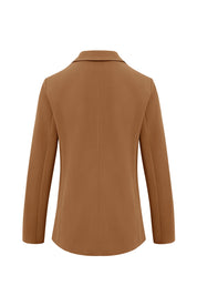 Cicy Bell Womens Brown Casual Work Blazers