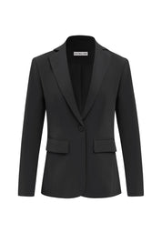 CICY BELL 0521 Womens Black Casual Work Blazers