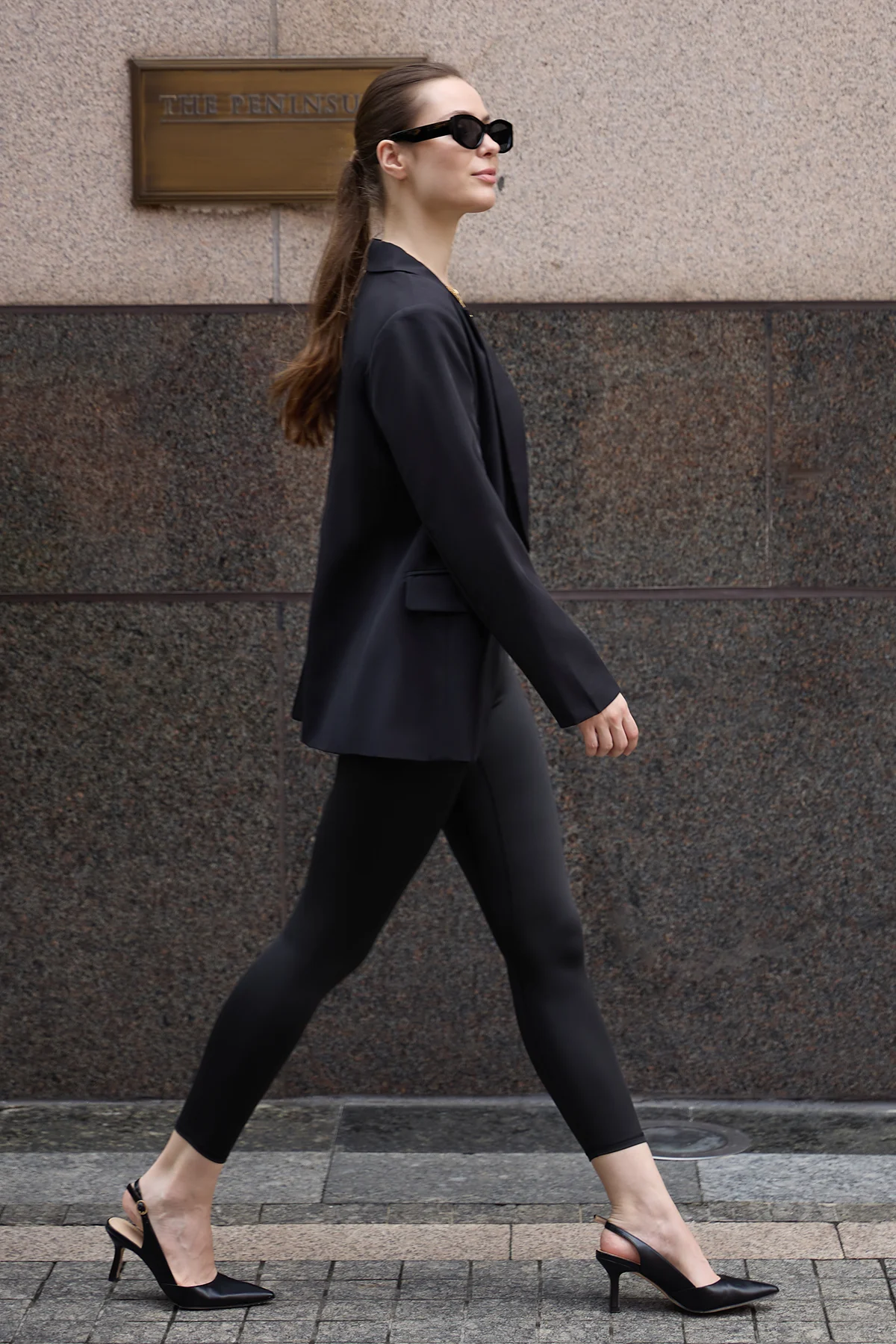 Cicy Bell Womens Black Casual Work Blazers