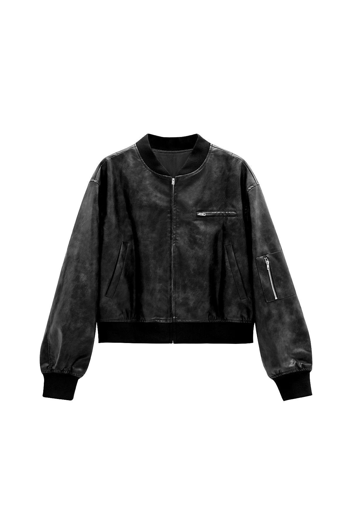 Cicy Bell Womens Black Bomber Jackets