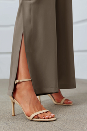 Cicy Bell Womens Brown Dress Pants