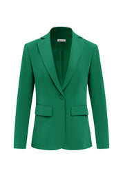 Cicy Bell Womens Dark Green Casual Work Blazers