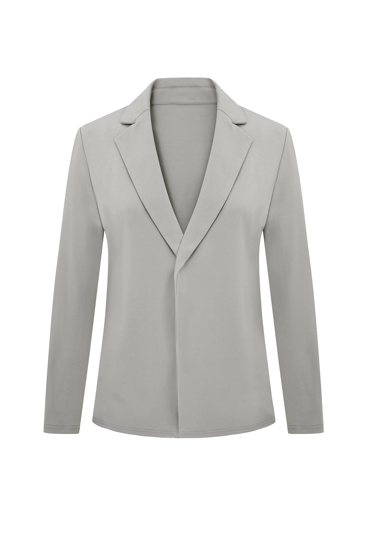 Cicy Bell Womens Grey Knit Blazer