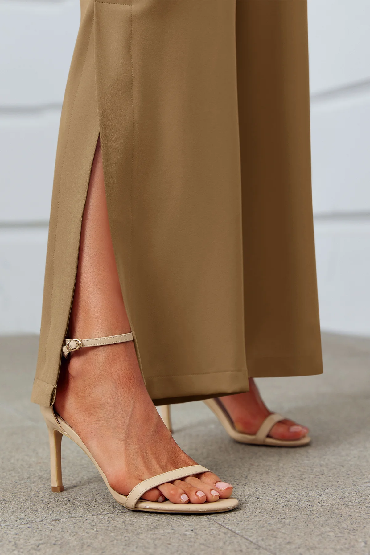 Cicy Bell Womens Khaki Dress Pants
