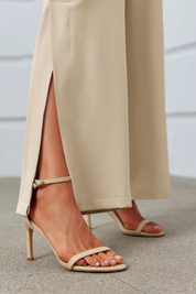Cicy Bell Womens Light Khaki Dress Pants