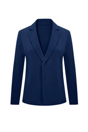 Cicy Bell Womens Navy Knit Blazer