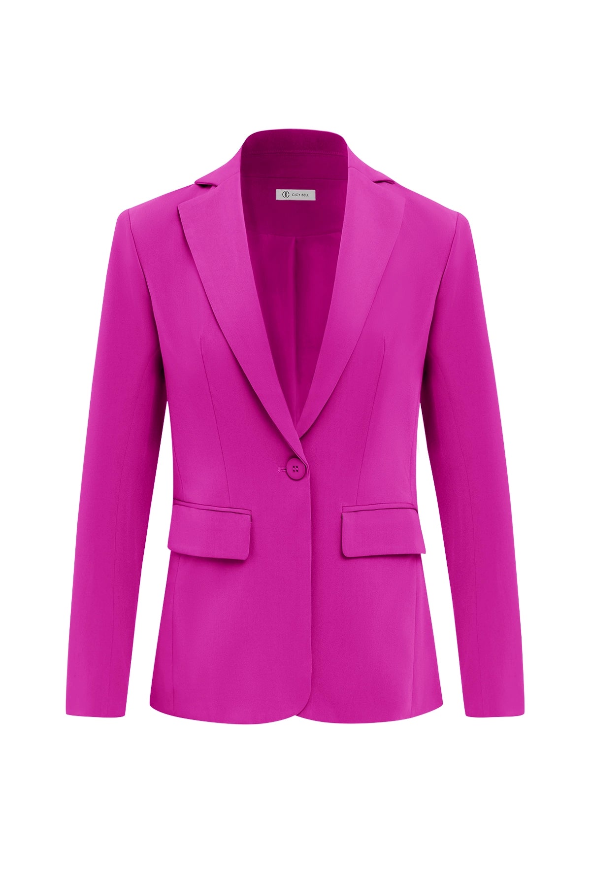 Cicy Bell Womens Rose Red Casual Work Blazers