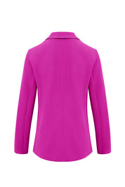 Cicy Bell Womens Rose Red Casual Work Blazers