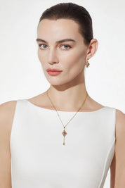 Cicy Bell Gold Four Leaf Clover Pendant Necklace