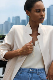 Cicy Bell Hand Chain 18k Gold Plated Bracelet