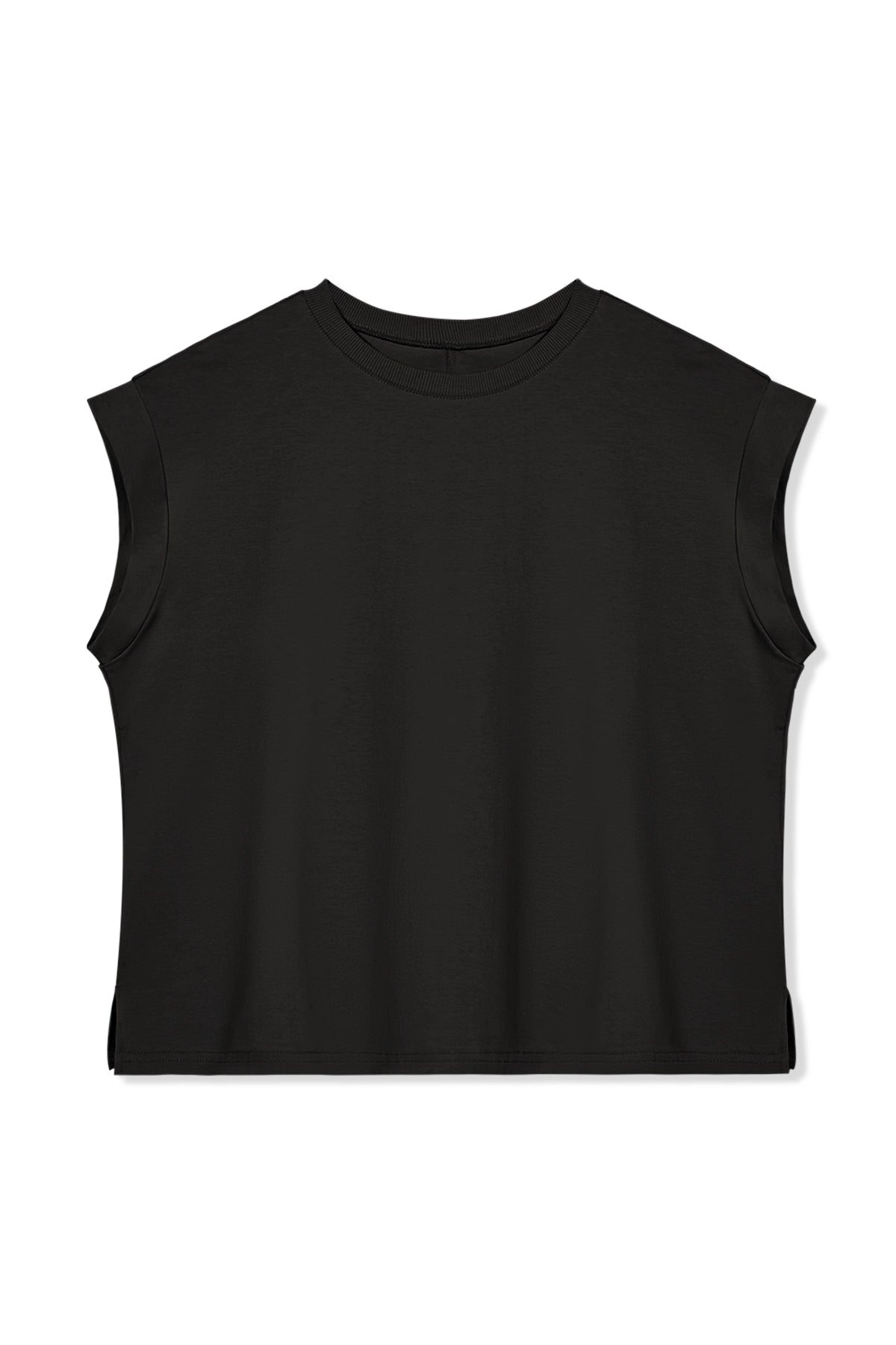 Cicy Bell Womens Black Cap Sleeve Shirts