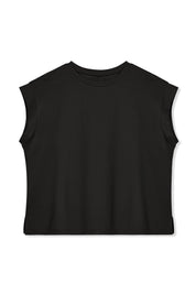 Cicy Bell Womens Black Cap Sleeve Shirts