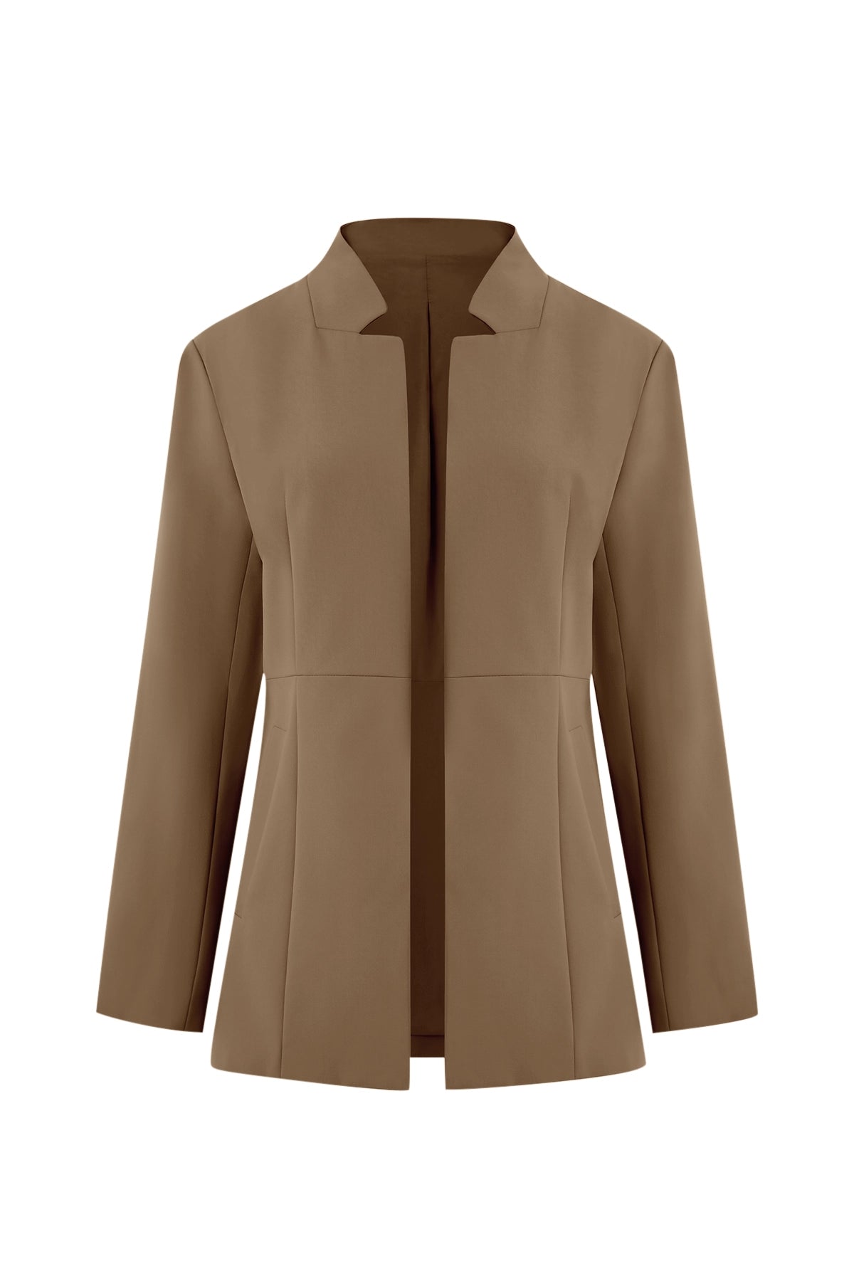 Cicy Bell Womens Dark Khaki Business Casual Blazer