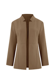 Cicy Bell Womens Dark Khaki Business Casual Blazer