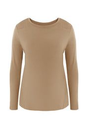 Cicy Bell Womens Khaki Long Sleeve Shirts