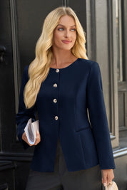Cicy Bell Womens Navy Business Blazers