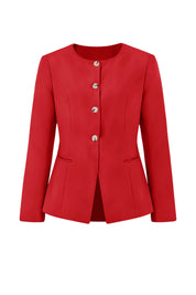 Cicy Bell Womens Red Business Blazers