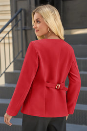 Cicy Bell Womens Red Business Blazers