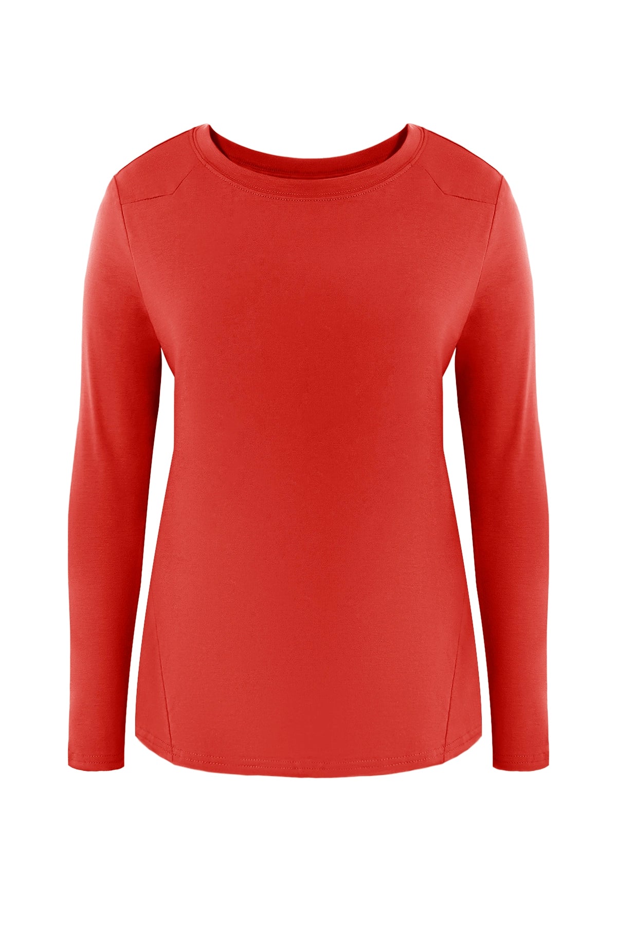 Cicy Bell Womens Red Long Sleeve Shirts