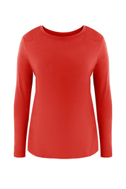 Cicy Bell Womens Red Long Sleeve Shirts