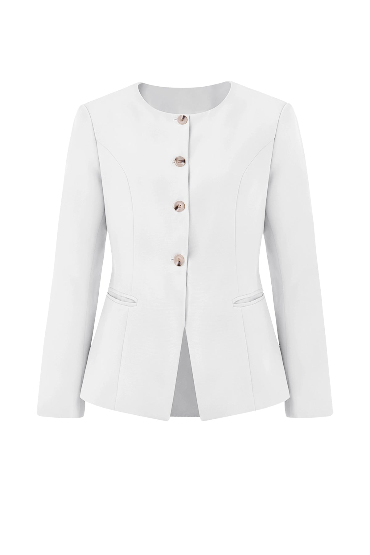 Cicy Bell Womens White Business Blazers