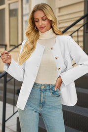 Cicy Bell Womens White Business Blazers