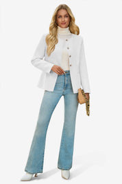 Cicy Bell Womens White Business Blazers