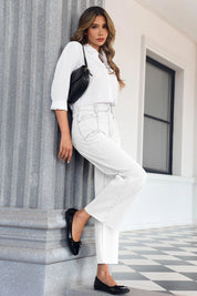 Cicy Bell Womens White Jeans