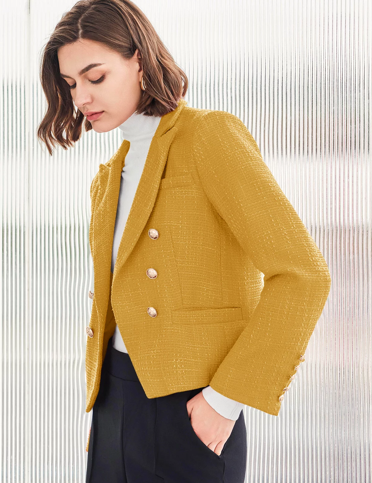 CicyBell-Women-Yellow-Blazer-M5A402_2.webp