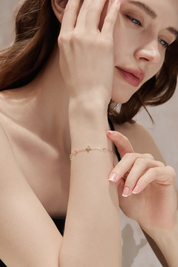 Cicy Bell Womens 18k Yellow Gold Plated Link Bracelets