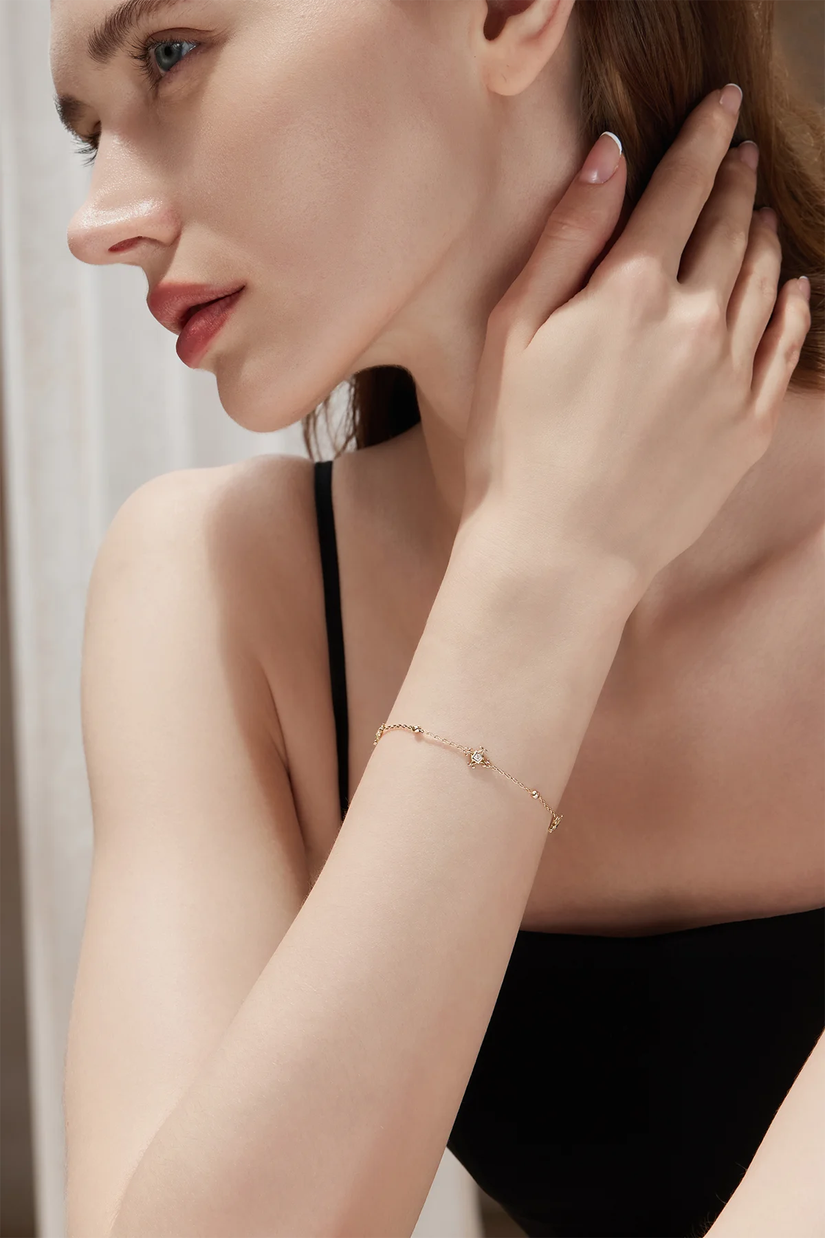 Cicy Bell Womens 18k Yellow Gold Plated Link Bracelets