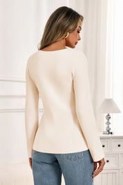 Cicy Bell Womens Apricot Button Up Cardigan Sweaters