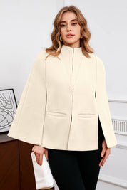 Cicy Bell Womens Apricot Cape Pea Coat