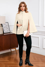 Cicy Bell Womens Apricot Cape Pea Coat