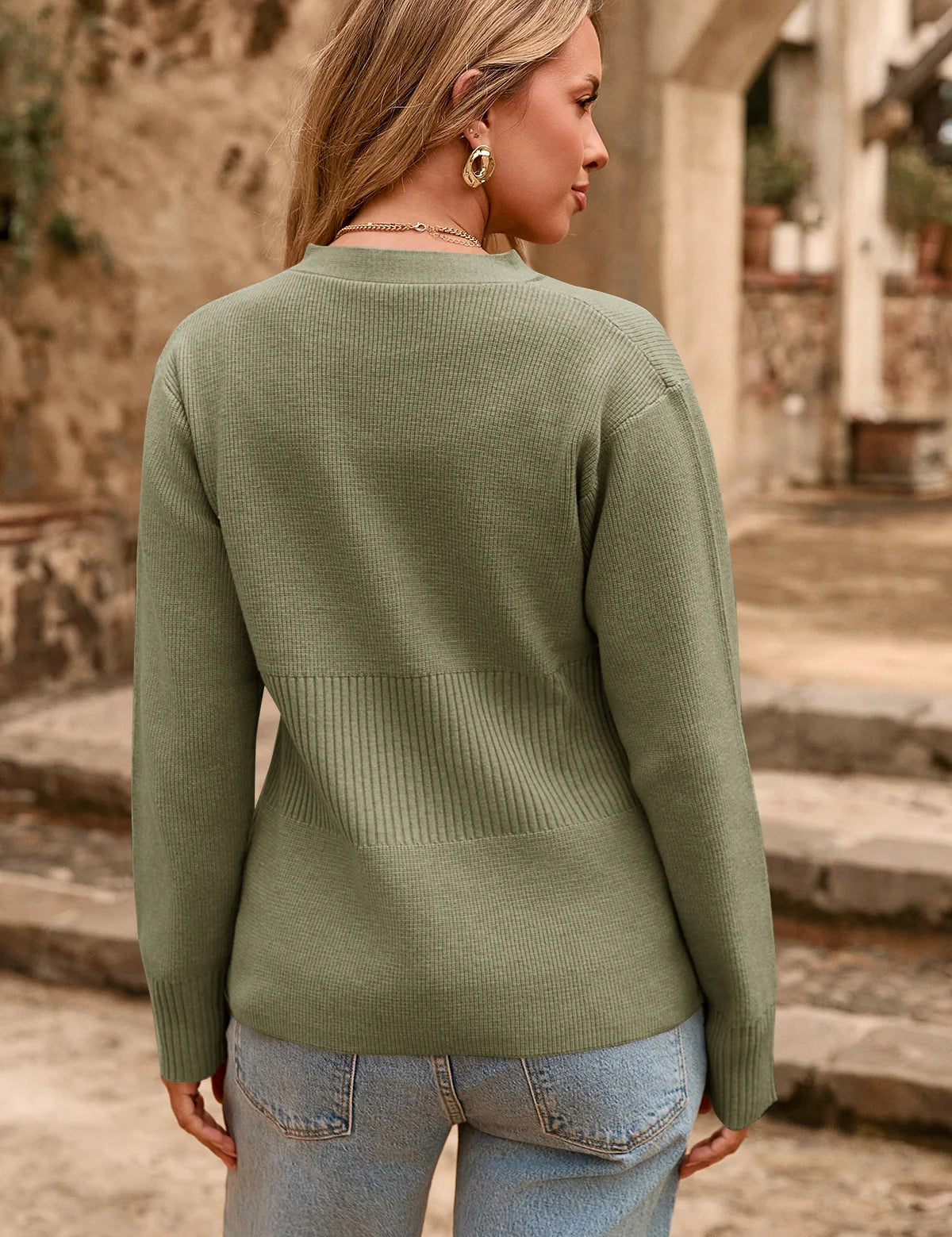 CicyBell-Womens-ArmyGreen-CardiganSweaters-M7D646_3.webp