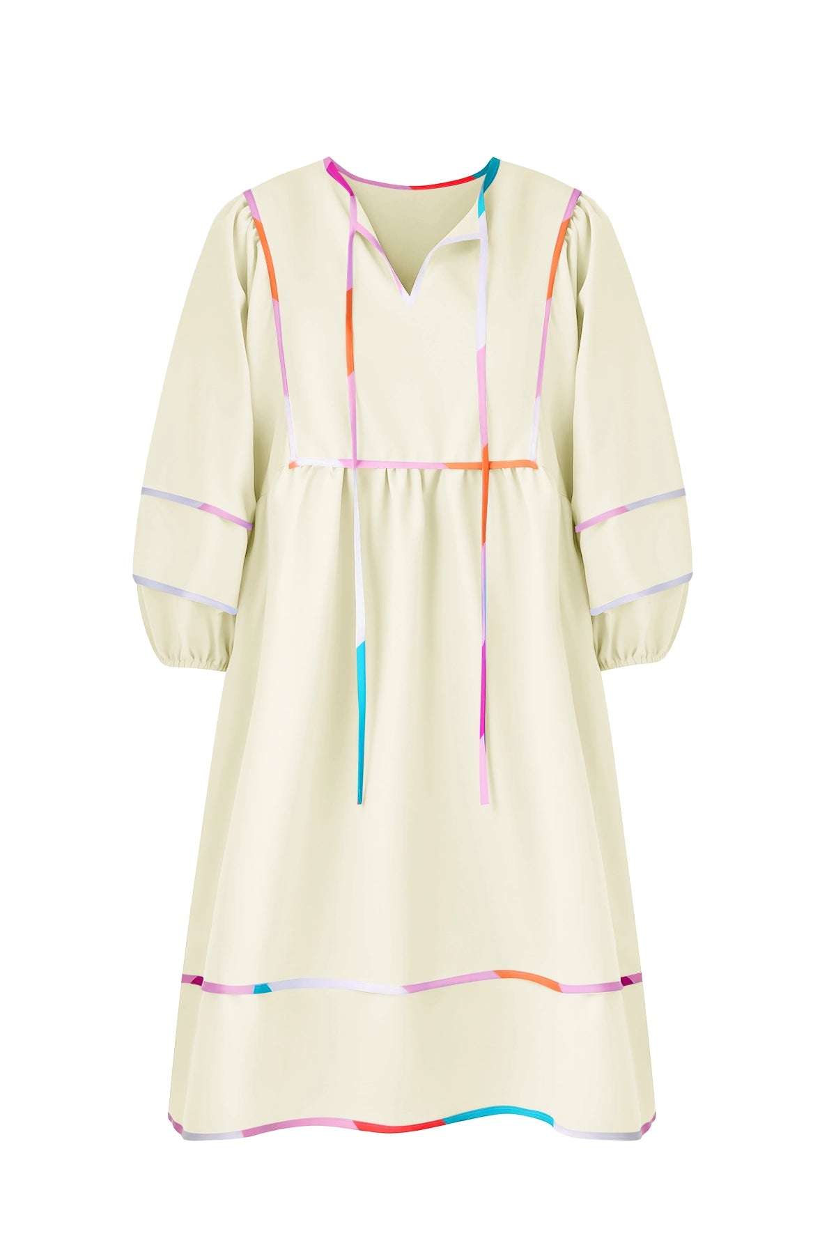 Cicy Bell Womens Beige Babydoll Mini Dresses