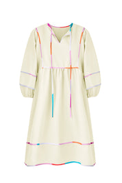 Cicy Bell Womens Beige Babydoll Mini Dresses