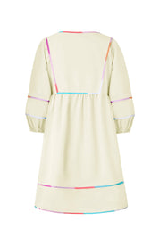 Cicy Bell Womens Beige Babydoll Mini Dresses