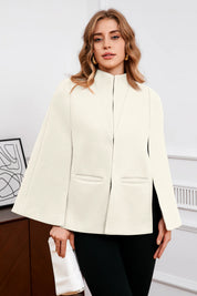 Cicy Bell Womens Beige Cape Pea Coats