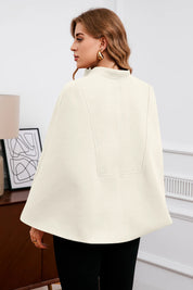Cicy Bell Womens Beige Cape Pea Coats