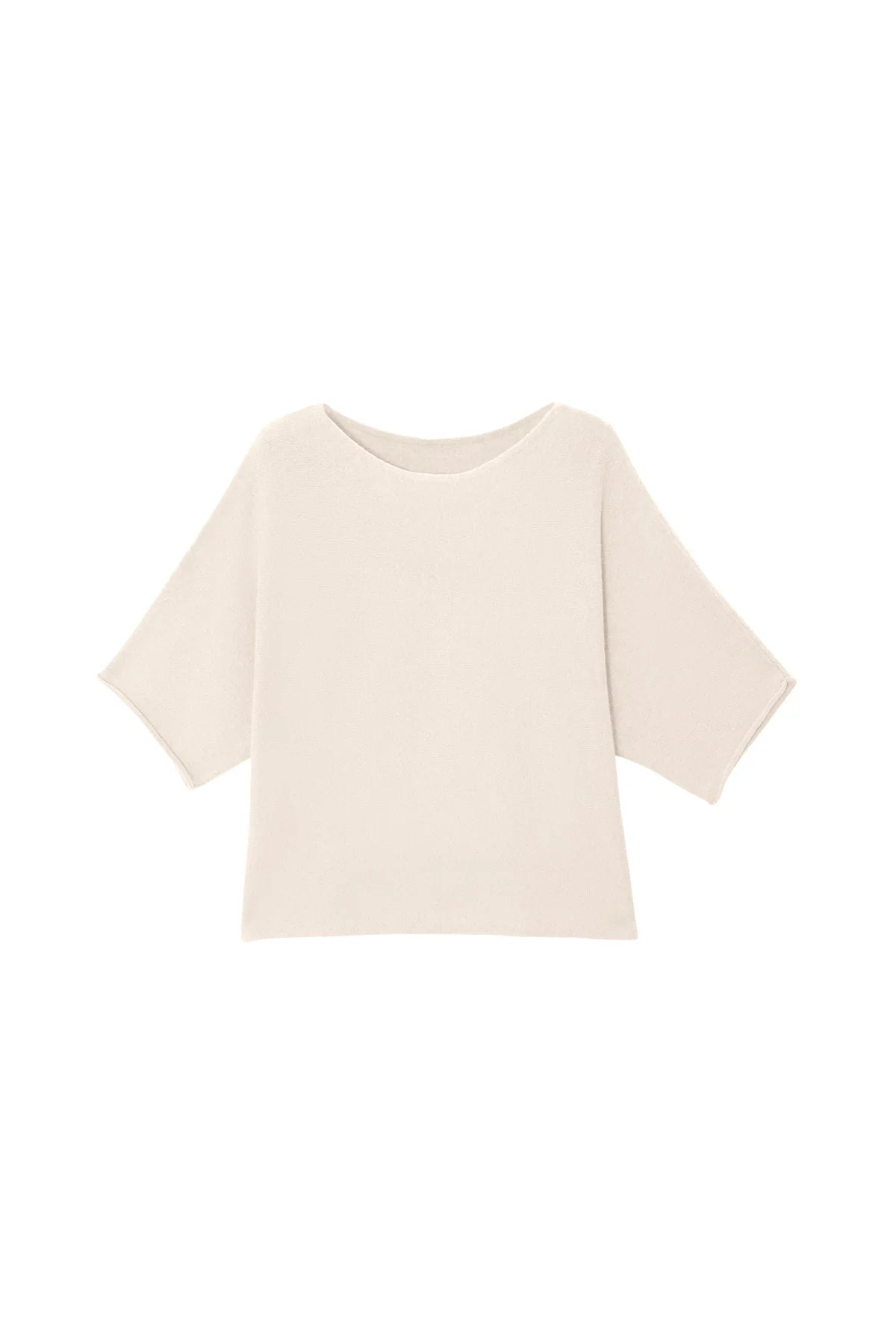 Cicy Bell Womens Beige Half Sleeve Sweaters