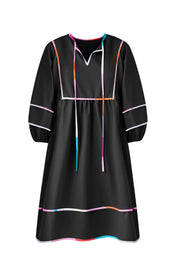 Cicy Bell Womens Black Babydoll Mini Dresses