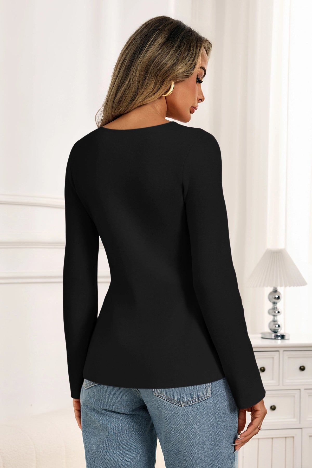 Cicy Bell Womens Black Button Up Cardigan Sweaters