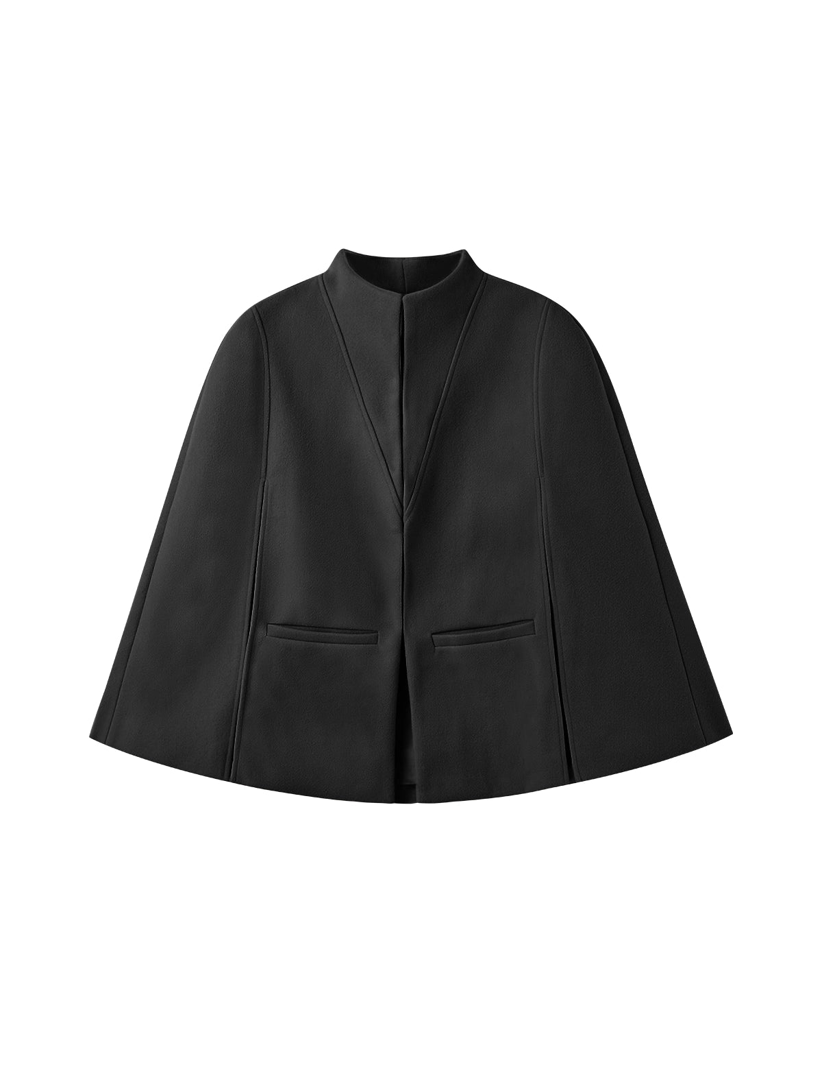 CicyBell-Womens-Black-CapePeaCoat-H8B403_1.webp