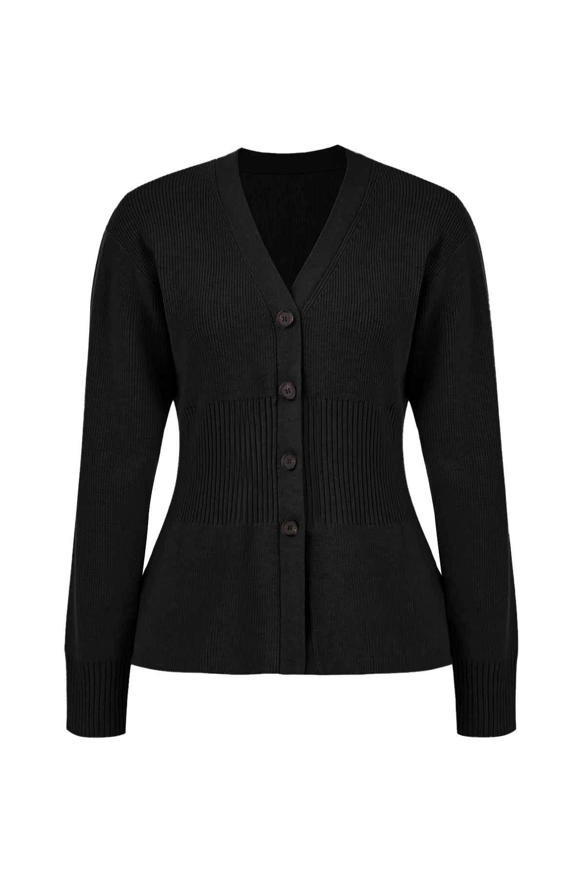 Cicy Bell Womens Black Cardigan Sweaters