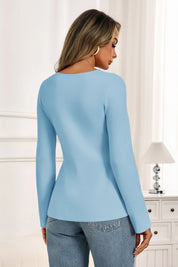 Cicy Bell Womens Blue Button Up Cardigan Sweaters