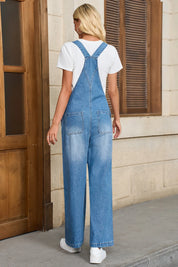 Cicy Bell Womens Blue Denim Bib Overalls