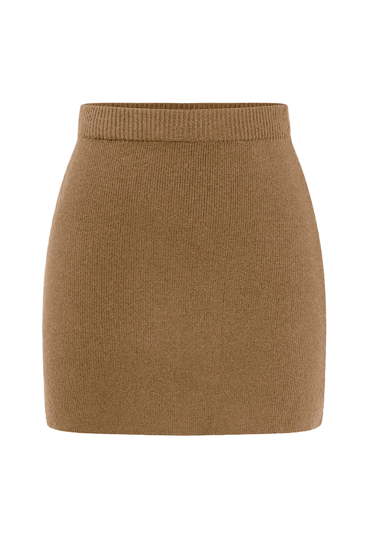 Cicy Bell Womens Brown Knit Mini Skirt