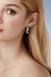 Cicy Bell Womens Gold Twisted Hoop Earrings