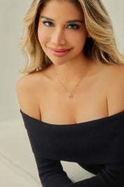 Cicy Bell Womens Gold Heart Initial Letter K Necklace